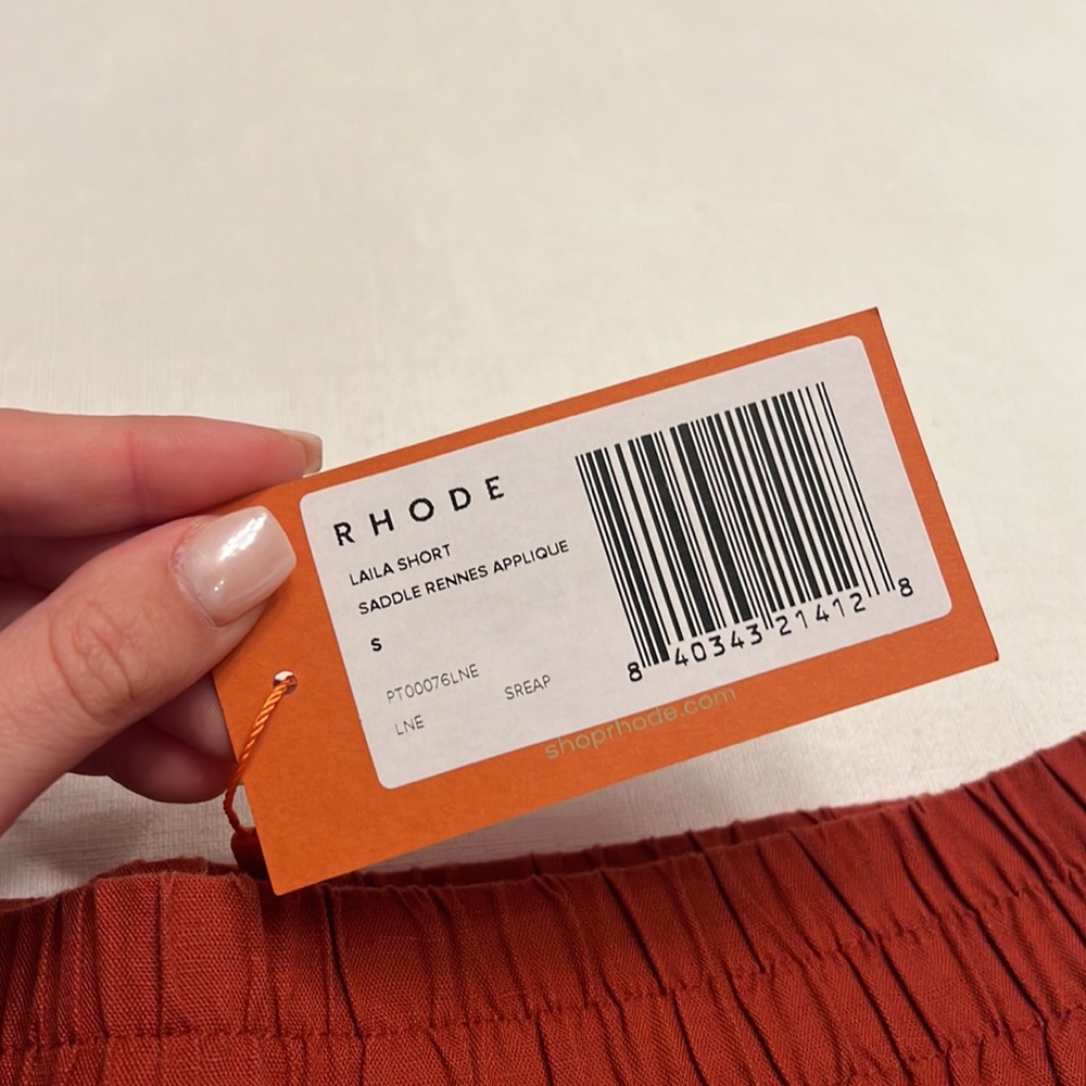RHODE Rust Red Embroidered Set - Picture 2 of 9